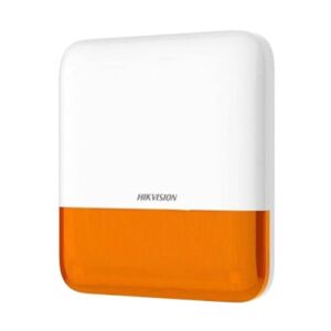 Sirène extérieure sans fil Hikvision DS-PS1-E-WE Orange 302401750 - Publicité
