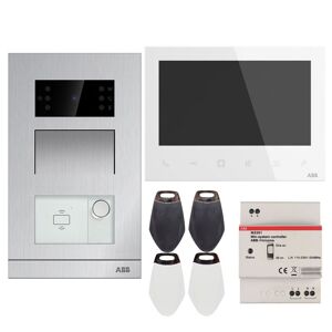 Abb Kit de portier vidéo encastrable simple Abb M20492 Moniteur 7