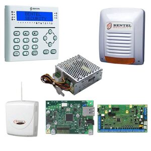 Bentel Home Alarm Kit Central 48 Box Power Supply Keyboard Siren LAN/WAN KITABS48IP