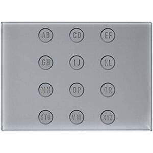 Urmet Module Ouvre-Porte Clavier alphabétique Urmet Alpha couleur gris 1168/49G