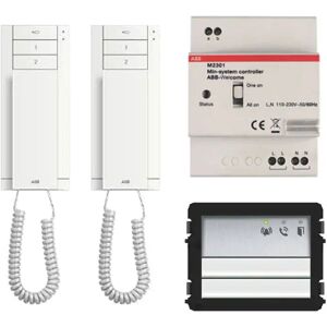 Starter kit audio interphone Abb M20581 avec 2 interphones WLK203X - Publicité