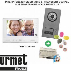 Interphone Video Urmet Kit Note 2 Callme - Contrôle D'Accès - 1723/71w