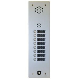 Plaque Audio Alu 8 Bp 2 Voice Complete - Urmet Serie A83 A83/108m