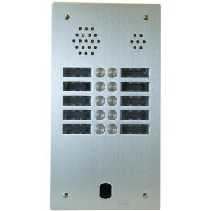 Plaque Audio Alu 2r 10bp 2voice Complete - Urmet Serie A83 A83/210m