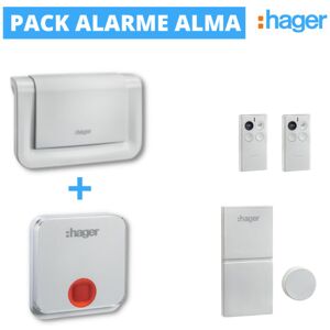 Hager Pack Alarme Alma Rlp002f Avec Sirene Exterieure - Hager - Rlp002f