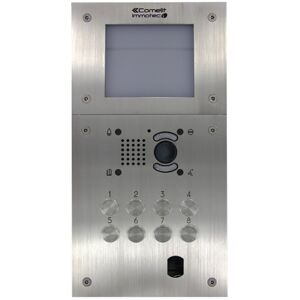 COMELIT Platines 20bp Gravés Inox Vidéo + 1250iv Inclus - Comelit Pib20viptt