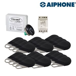 AIPHONE Pack Avec 1 Centrale Et 24 Badges Programmés Avec Alimentation Hepack24 - Aiphone 150045