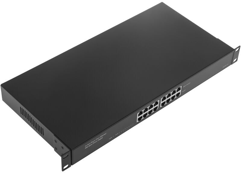 BEMATIK Injecteur PoE IEEE 802.3af hub 8 ports 10/100/1000 Mbps Rack 19