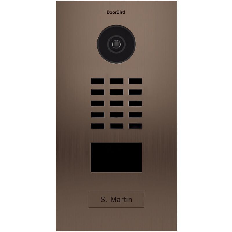 DOORBIRD Portier vidéo IP avec lecteur de badge RFID - Doorbird D2101BV Bronze