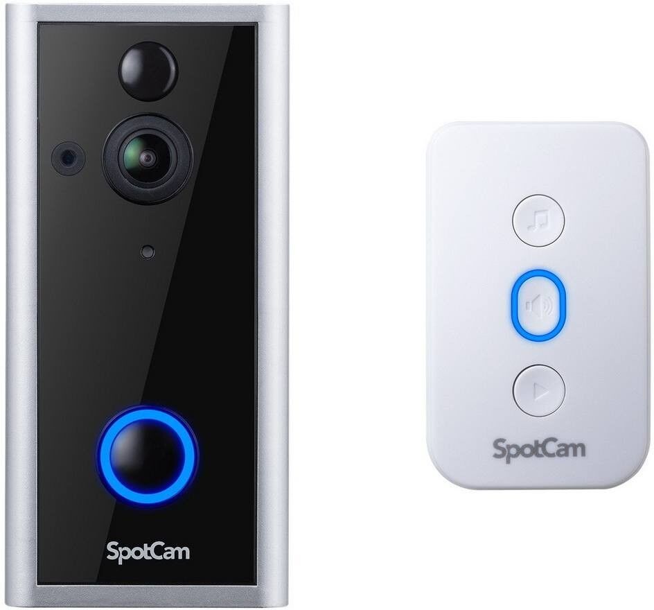 Sonnette Vidéo Connectée WiFi Sans Fil Visiophone Spotcam Ring 2