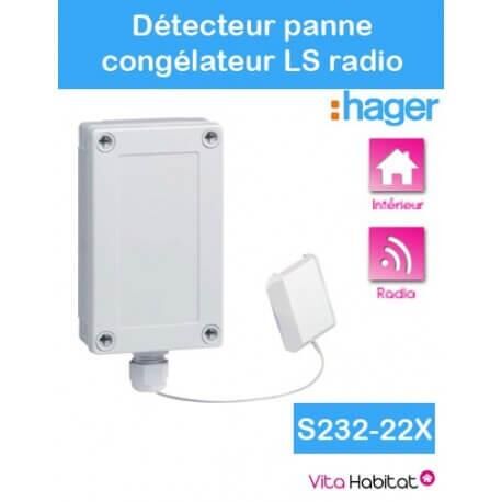 HAGER Détecteur de panne de congélateur - Logisty Hager - S232-22X