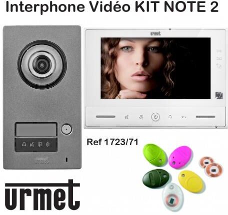 URMET Interphone video URMET KIT NOTE 2 mains libre - Contrôle d'accès - URMET 1723/71