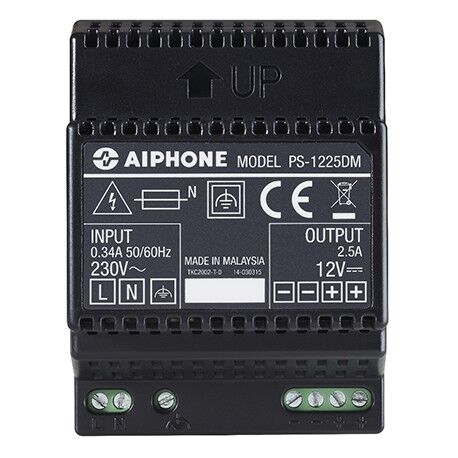 AIPHONE Alimentation 230 Vac /12 Vcc - 2,5 A PS1225DM - Aiphone 110915