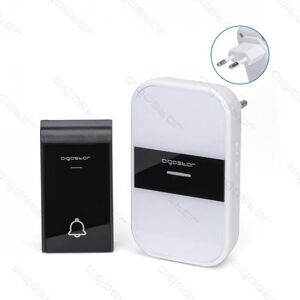 Aigostar campanello wireless white mod.1 digitale - impermeabile - trasmissione fino a 150mt - 36 suonerie - campanello senza fili