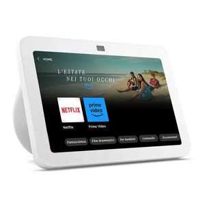 Amazon Echo Show 8 (3ª gen., modello 2023)   Schermo touch intelligente HD con audio spaziale, hub per Casa Intelligente e Alexa   Bianco ghiaccio