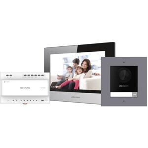 HIKVISION DS-KIS702Y-P.VideoIntercom Kit 2-Fili IP DS-KD8003+DS-KH6320+DS-KAD704+SD16Gb