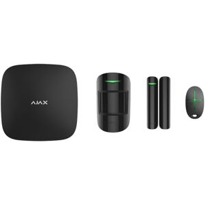 AJAX ALLARM Ajax StarterKit (4G) Black. Kit nero con HUB2(4G), sensore di movimento,contatto magn. e telecomando