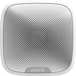 AJAX ALLARM Ajax 38178 Sirena antifurto per esterni Bianca wireless con indicazione di stato inserito/disinserit