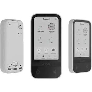 AJAX KEYPAD TOUCHSCREEN Tastiera wireless per sistema Ajax con display IPS, lettore e controllo via smartphone bianca