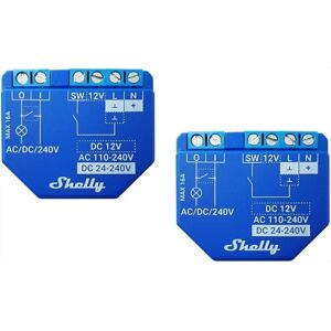 SHELLY Dispositivo Automazione Domestica Plus1 Two Pac-blu