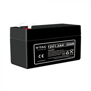 V-Tac Batteria Al Piombo 12v 1.2ah Per Allarme, Videosorveglianza, Ups Terminali T1 97*43*52mm - 23449