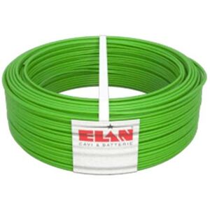 Elan Cavo Per Automazione Cancelli 4x0.50mm Doppia Guaina In Pvc Antifiamma Super Flessibile Colore Verde 100mt  - Sku 040451