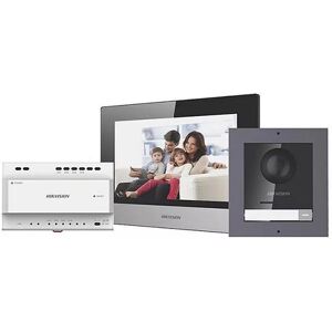 Hikvision Ds-Kis702y Kit Videocitofonico Monofamiliare 7” Touch Screen Lcd 2-Wire Serie Y Pro Bifilare Full Hd 1080p Ip65 P2p Hik-Connect