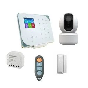 Proxe KIT ALLARME  WI-FI GSM WIRELESS CON CENTRALE TASTIERA SOFT TOUCH CONTROLLO APP O SMS