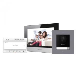 Hikvision ds-kis702y kit videocitofonico monofamiliare 7” touch scr...
