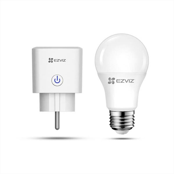 ezviz t30 smart plug+lb1 lampadina white-white