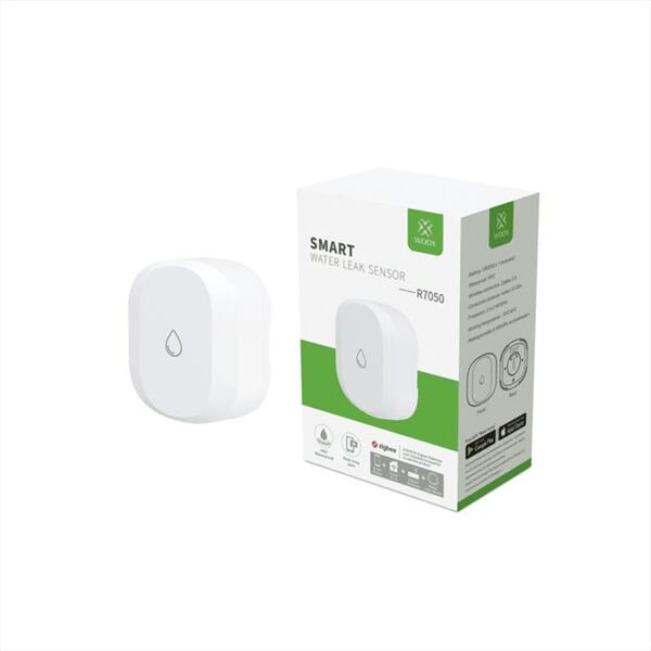 woox smart water leak sensor-bianco