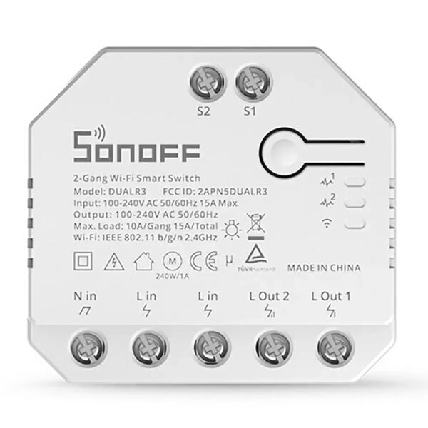 interruttore smart sonoff dual r3 wifi