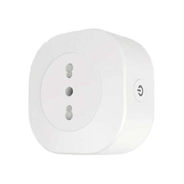 v-tac vt-5175 presa smart alexa, presa wifi (italiana), presa intelligente con monitoraggio energia, presa temporizzata, controllo remoto, compatibile con alexa, google home 10a 3680w 7698