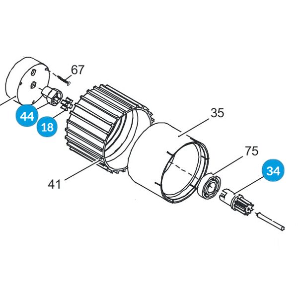 came giunto di trasmissione motore battente serie axo 119rid318