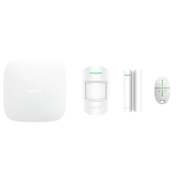 ajax starterkit  asp (hub + motionptotect + doorprotect + spacecontrol) kit allarme wireless gprs/lan