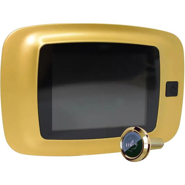 proxe spioncino digitale  oro lcd 3,2 tft telecamera 0,3 mpx 125x85 mm a batterie