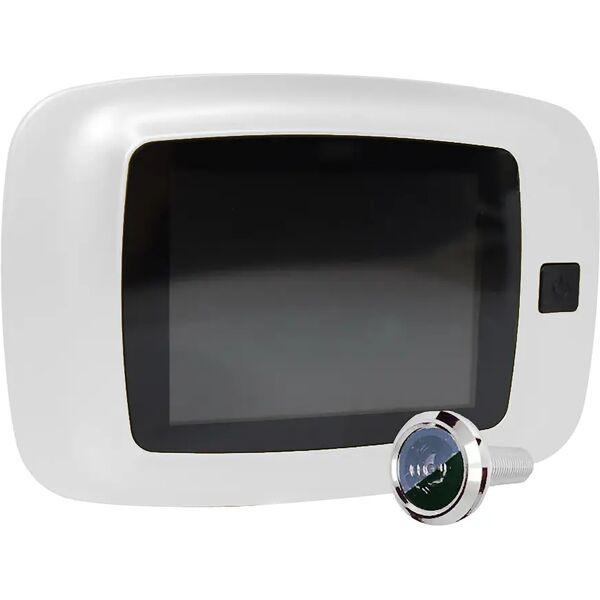 proxe spioncino digitale  bianco lcd 3,2 tft telecamera 0,3 mpx 125x85 mm a batterie