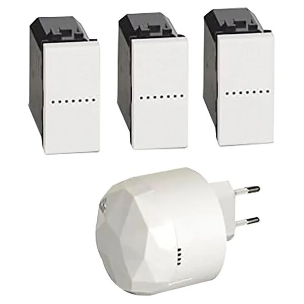 tecnomat kit bticino living now per luci connesse con gateway colore bianco