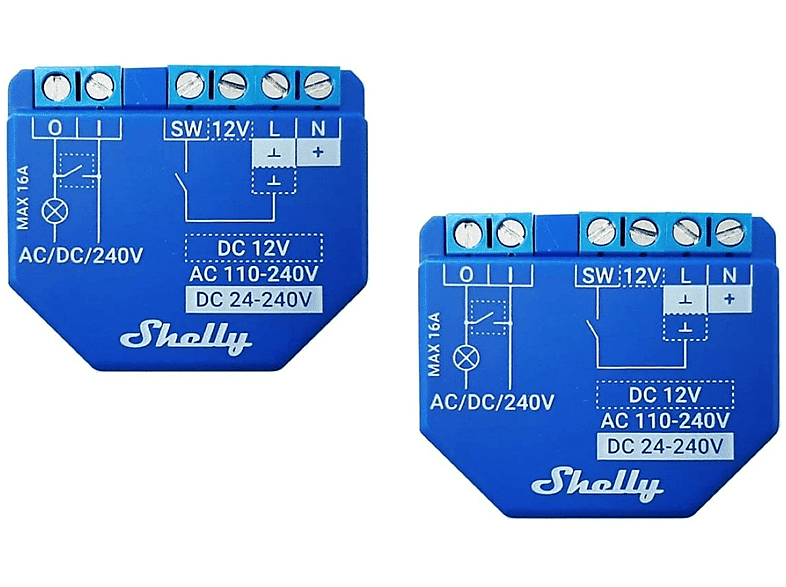SHELLY INTERRUTTORE  PLUS 1 - DUO PACK