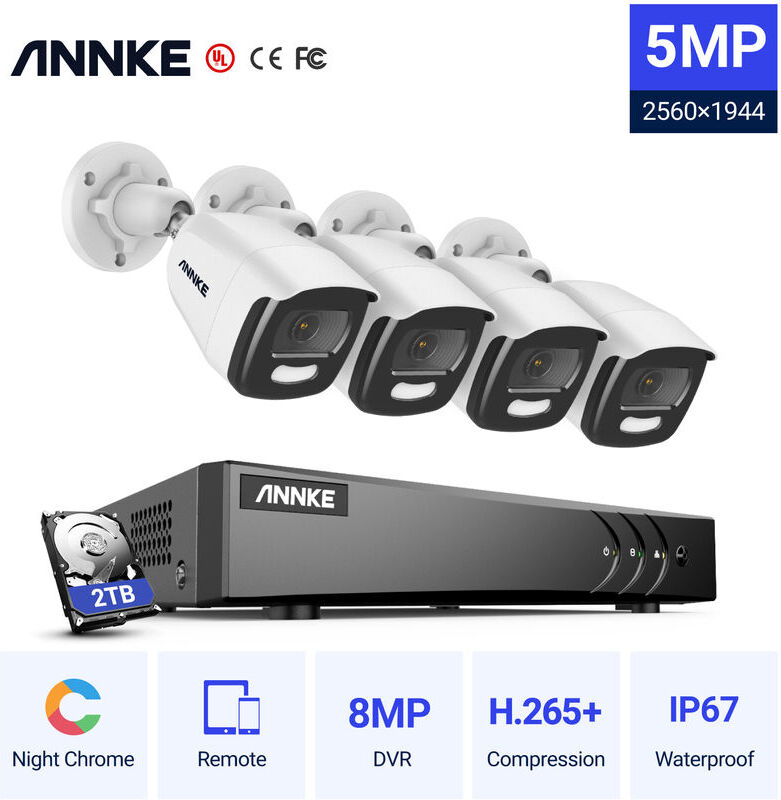 ANNKE NightChromaTM NCA500 5MP Super HD True Full Color Night Vision