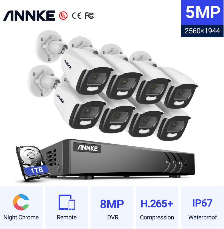 ANNKE NightChromaTM NCA500 5MP Super HD True Full Color Night Vision