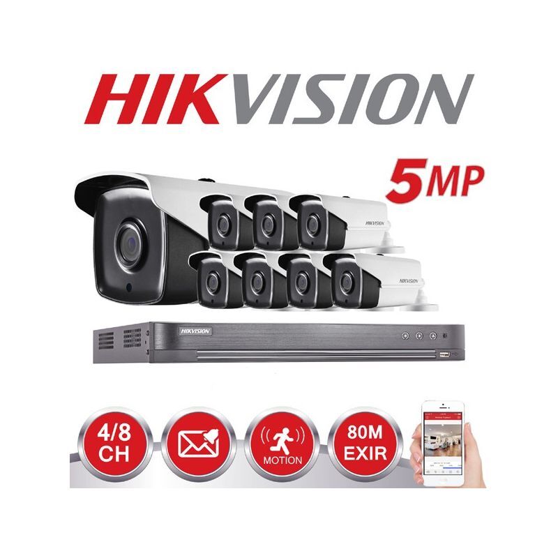 HIKVISION Kit videosorveglianza 8 camere 5 Mp