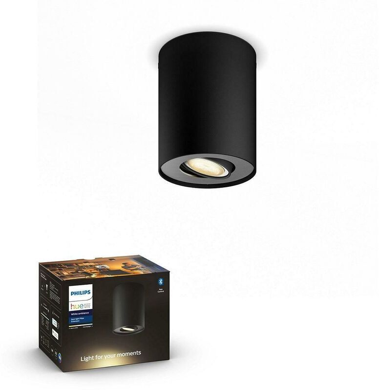 Philips FARETTO PILLAR CONNESSO SINGOLO NERO 915005917201 5633030P9 - Philips