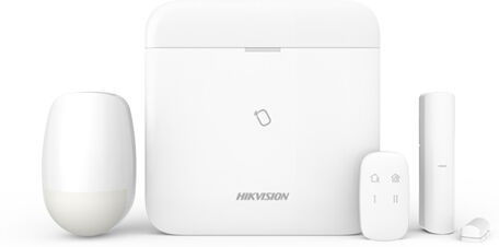 HIKVISION AX Pro . Kit completo di centrale 96zone GSM/4G, telecomando,rivelatore,contatto magnetico