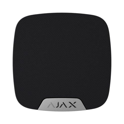 AJAX ALLARM Ajax 38110 Sirena antifurto per interni Nera wireless con indicazione di stato inserito/disinserito