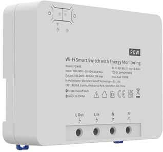 ITEAD SONOFF POWR3.Interruttore intelligente ad alta potenza con misurazione della potenza