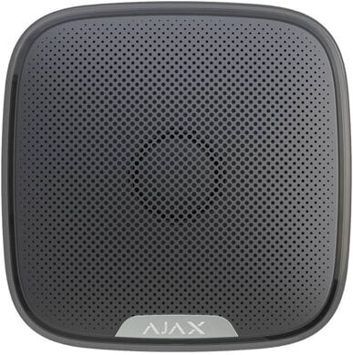 AJAX ALLARM Ajax 7661 Sirena antifurto per esterni nera wireless con indicazione di stato inserito/disinserito