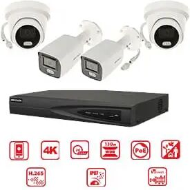 Kit Telecamere Hikvision Colorvu DS-KIT7604P