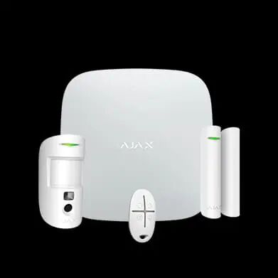 AJAX STARTERKIT CAM Kit allarme wireless 2G con sensore con fotocamera, contatto magnetico e telecomando