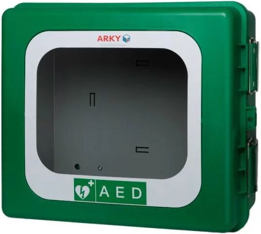 ARKY WARM &ndash; Armadietto per defibrillatori con allarme, riscaldamento e alimentazione a bassa tensione